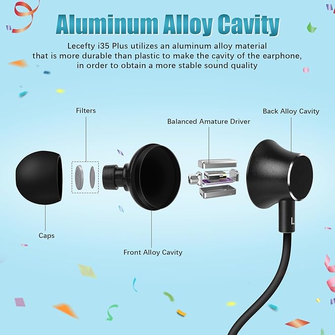 Neckband Bluetooth Headphones, 200H Extra Long Playtime Wireless Stereo Neckband Earbuds with Microphone, Waterproof Balanced Armature Drivers in Ear Headset for Sports/Workout (Cyan Green)