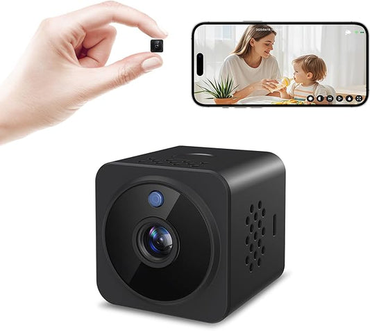Hidden Camera Spy Camera,1080P HD Mini Nanny Cam for Home/Office with Night Vision, App Control WiFi Indoor Security Cameras, Motion Detection,Wireless Remote Viewing Cam