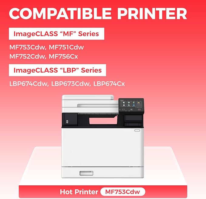 069H 069 Black Toner Cartridge Set 2-Pack MF753Cdw High Capacity Replacement for Canon 069H 069 Toner Cartridge Compatible for Canon Color imageCLASS MF753Cdw MF751Cdw LBP674Cdw Printer Ink All-in-One