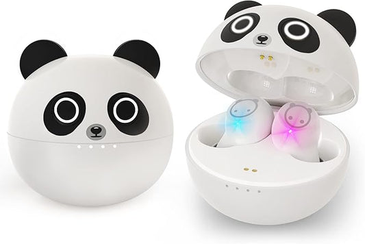 Panda Bluetooth Earbuds, Wireless Earbuds with Charging Case IPX5 Waterproof Bluetooth Headphones Bass Sound Earphones with Mics Touch Control in-Ear Headset for Sports…