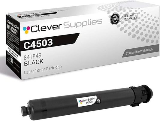 CS Replacement Toner Cartridge Compatible with Ricoh C4503 841849 Black Color Laser Aficio MP C4503 Aficio MP C4504 Aficio MP C5503 Aficio MP C6004 Aficio MP C6003 Black
