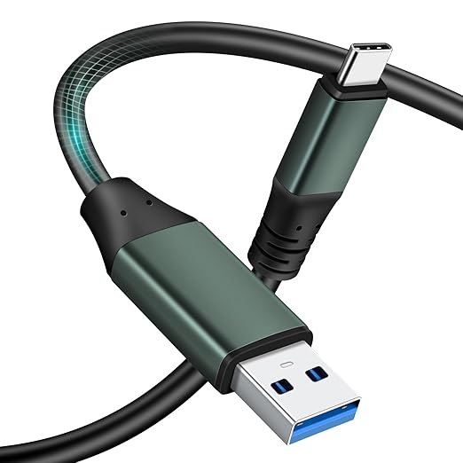 Kumiho 6Ft Link Cable for PC VR Compatible with Oculus/Quest 3S/3/2/1/Pro,Pico 4/Ultra Accessories and SteamVR, High Speed PC Data Transfer，USB 3.0 A to USB C Cable for VR Headset