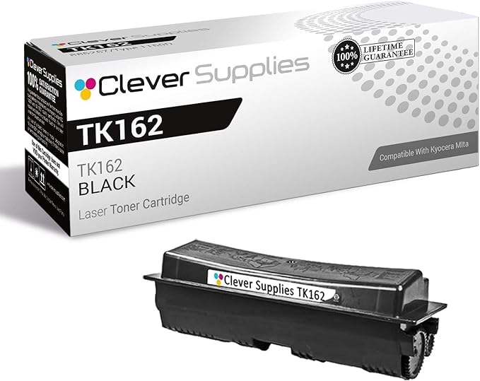CS Replacement Toner Cartridge Compatible with Kyocera-Mita TK162 Black FS-1120D Black