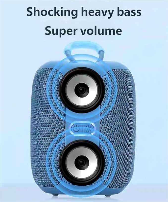 2025 Vibin Wireless Speaker, Colorful RGB Lighting, Bluetooth 5.0 High-Volume Stereo Sound, Dustproof and Waterproof, Easy to Ccarry, for Home, Outdoor Gatherings, and Camping (Purple)