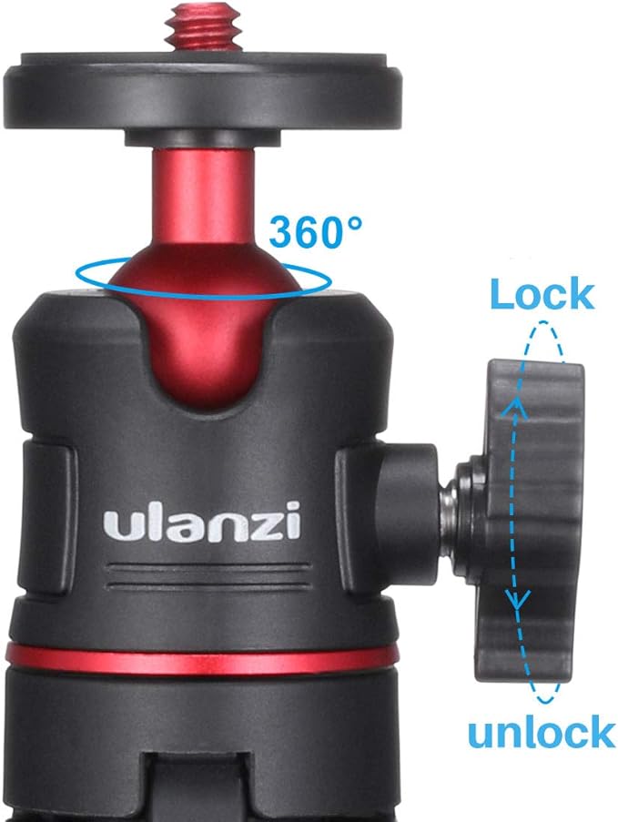 ULANZI MT-08 Extension Pole Tripod, Mini Selfie Stick Tripod Stand Handle Grip for Osmo Pocket3 Webcam iPhone 17 11 Pro Max Smartphone Canon G7X Mark III Sony ZV-1 RX100 VII A6400 A6600 Cams Vlogging