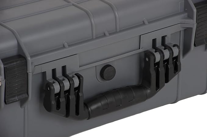 MEIJIA Portable All Weather Waterproof Protective Hard Case,Compact Camera Case with Customizable Fit Foam,Fit Use of Drones,Camera,Equipments,20.62 x16.85x8.11inches(Grey)