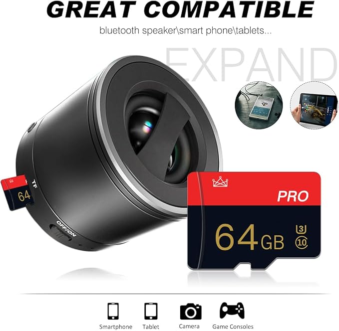 2 Pack Micro Memory Card 64GB Class 10 with Adapter High Speed Memory Card for Tablet,Camera,Drone