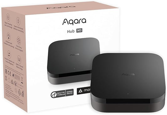 Aqara Smart Home Hub M3 for Advanced Automation, Matter Controller, Thread Border Router, Features Zigbee, Bluetooth, Wi-Fi, PoE, IR, Supports Alexa, Apple HomeKit, SmartThings, Home Assistant, IFTTT
