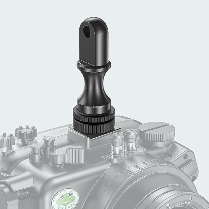 Seafrogs YS Head Diving Cold Shoe Adapter for Underwater Photography, Lighting System Mount Base Torch Holder Connector for Seafrogs Camera Housing and Flashlights (YB-1)