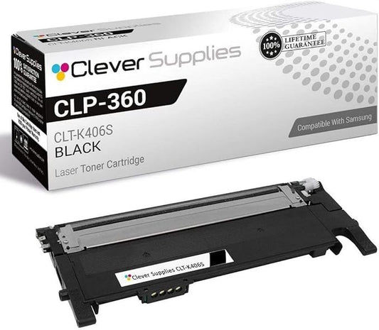 CS Replacement Toner Cartridge Compatible with Samsung CLP 360CLT-K406S Black CLX-3305FN 3306WN 3307 3307W 3307FW SL-C410 C410W C460 C460FW Xpress C410 C410W C460 C460FW C416 C416FW