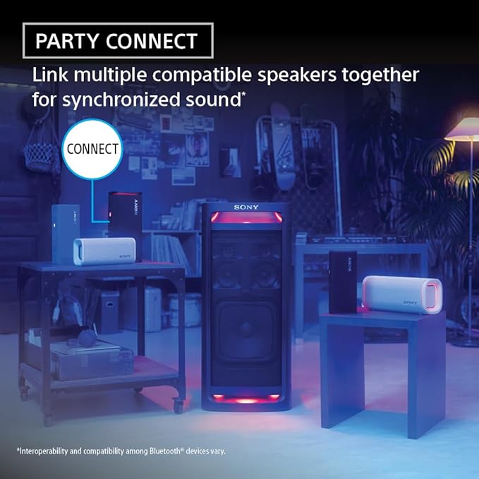 Sony ULT Field 3 Wireless Portable Bluetooth Speaker, IP67 Waterproof, Dustproof, Rustproof, and Shockproof with Enhanced Bass, 24 Hour Battery and Shoulder Strap (SRSULT30H), Forest Gray