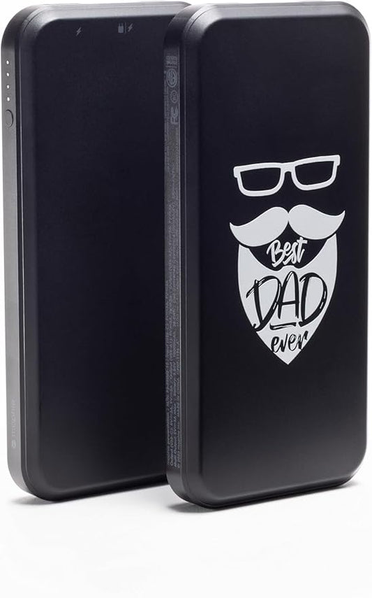 Mophie powerstation prime10 - Portable Power Bank with 10,000mAh Internal Battery, 18W USB-C PD Fast Charging, Charge 3 Devices Simultaneously, LED Power Indicator, Best Dad