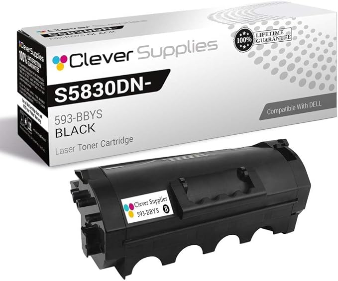 CS Replacement Toner Cartridge Compatible with Dell S5830DN-HY 593-BBYS Black S5830DN
