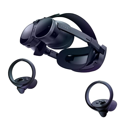 HTC Vive XR Elite with Deluxe Pack — Mixed Reality and PC VR Headset + Controllers