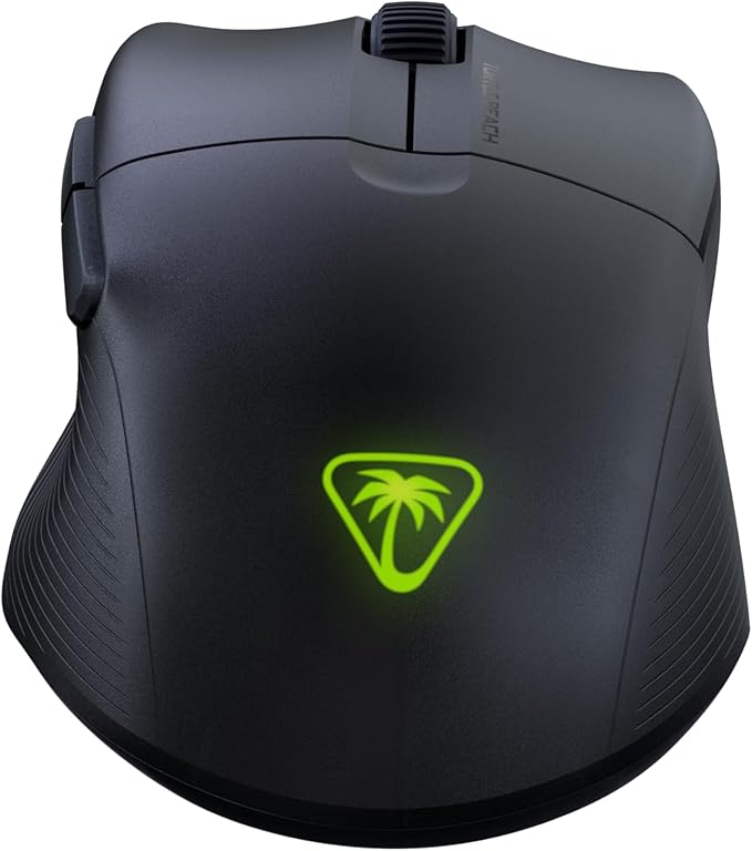 Turtle Beach Pure Air - Ultra-Light Wireless Ergonomic RGB Gaming Mouse, 26K DPI Optical Sensor, 125 Hour Battery, Dual Wireless System, Titan Optical Switches, Bluetooth, RGB Illumination - Black