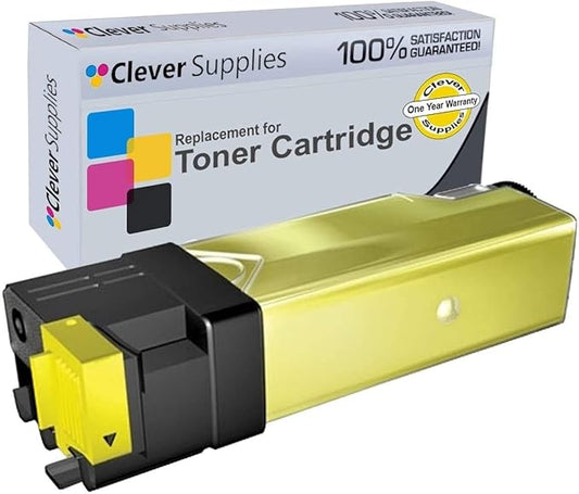CS Replacement Toner Cartridge Compatible with Dell 2135 330-1438 Yellow 2130 2135 2130cn 2135cn 2500 Page Yield