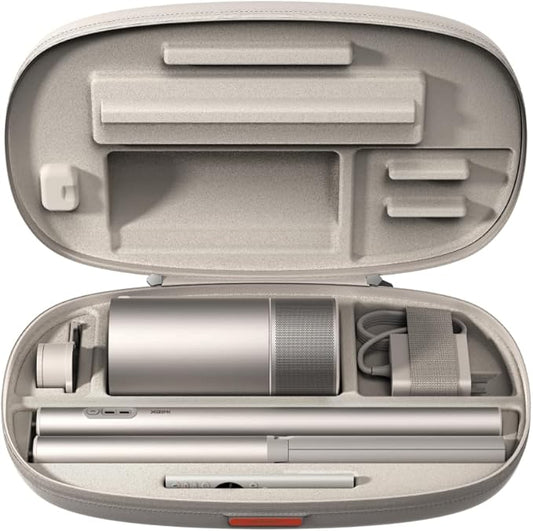 XGIMI MoGo 3 Pro Portable Projector Collection, Optical Filter & Carrying Case & PowerBase Stand, 2.5hrs Battery, Google TV with Licensed Netflix, All-in-One Travel Bundle