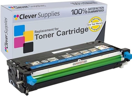 CS Replacement Toner Cartridge Compatible with Dell 3130 330-1199 Cyan 3130 3130cdn 3130cn 9000 Page Yield