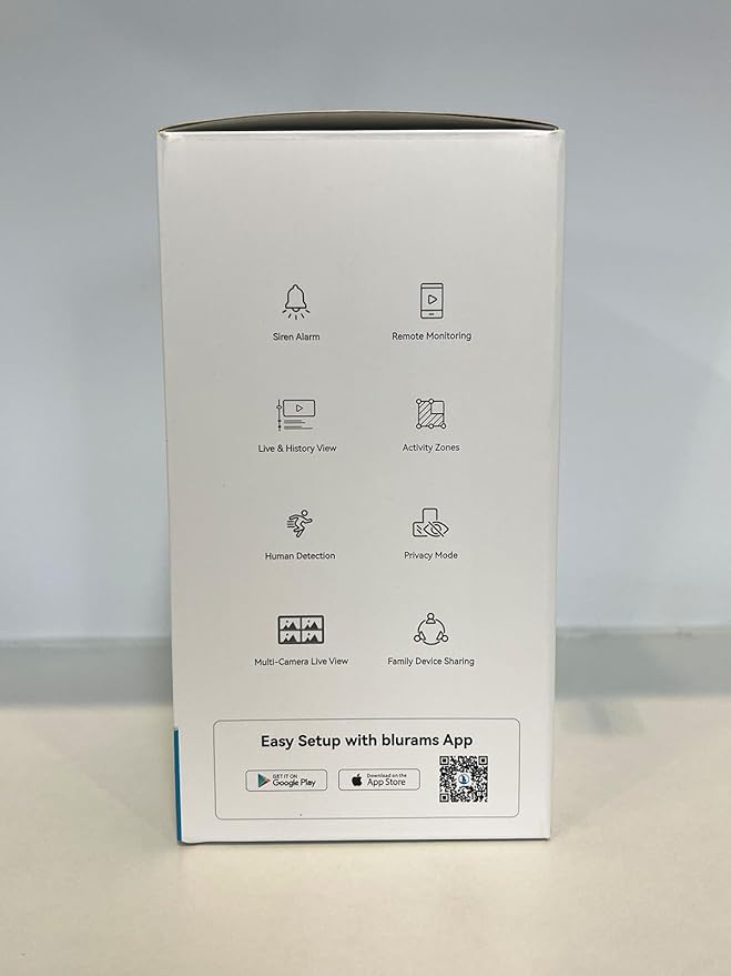 blurams Indoor Camera 2K, Cameras for Home Security 5G&2.4GHz, 360° Pet Camera w/Motion Tracking, Phone App, 2-Way Audio, IR Night Vision, Siren, Works with Alexa & Google Assistant