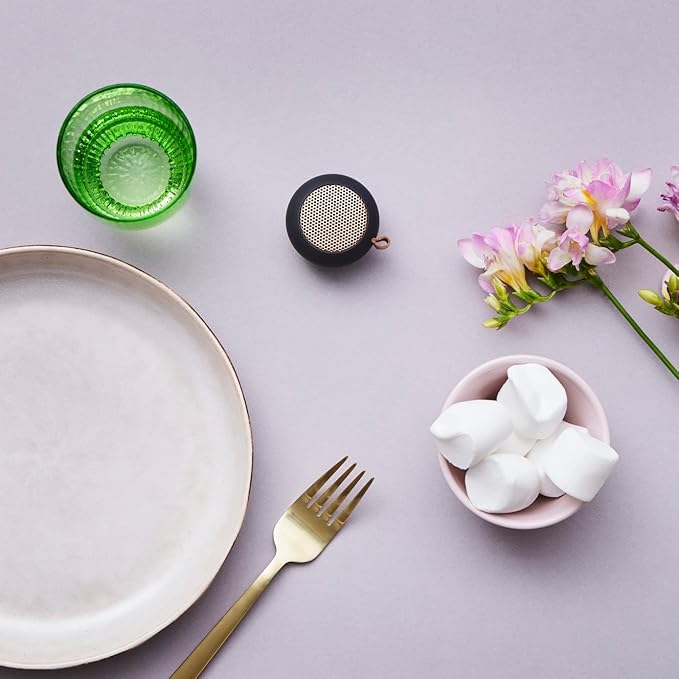 aGO mini Portable Bluetooth Speaker, Water Resistant (IPX5), Up to 12 Hours of Wireless Play, Stereo Sound, Wireless Speaker for Indoor and Outdoor (Black)