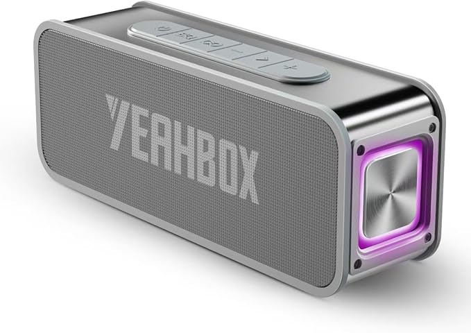 Portable Bluetooth Speaker 50W Powerful Sound IPX6 Waterproof Speaker, Support Bluetooth/Aux/TF Card/U Disk Input, TWS Pairing Speakers for Home, Outdoor and Travel