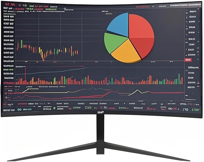 ZZA 27 Inch Curved Monitor with 1920 * 1080P|100Hz/120Hz/144Hz Computer Monitor 27 inch with HDMI *1,VGA*1 and Tilt Adjustable,VESA Compatible Eye Care PC Office Monitor for Working and Gaming