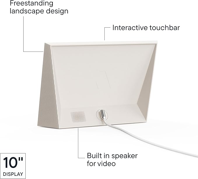 Aura Carver 10.1" WiFi Digital Picture Frame | The Best Digital Frame for Gifting | Send Photos from Your Phone | Quick, Easy Setup in Aura App | Free Unlimited Storage | (Clay with White Mat)