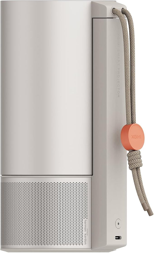 XGIMI MoGo 3 Pro NEW Portable Projector, Google TV with Licensed Netflix, Build-in Adjustable Stand, Mini Projector Supports Power Banks, 450 ISO Lumens, ISA 2.0, 2 x 5W Harman Kardon