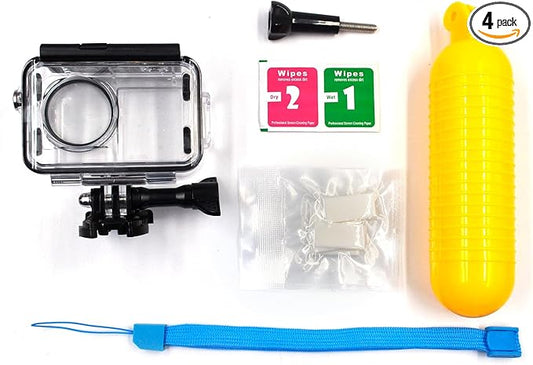 Waterproof Diving Housing for DJI Osmo Action 4 Action 3,Waterproof Down to 60M/196FT Underwater Photography Housing for Diving, Snorkeling with Floating Hand Grip