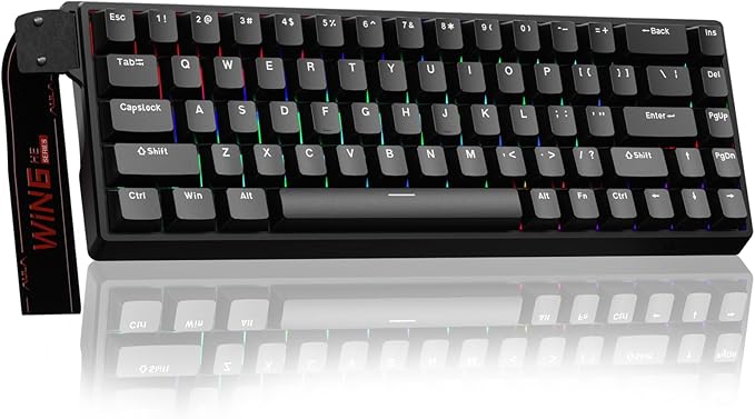 AULA WIN68 HE Mechanical Gaming Keyboard 60%, Hall Effect Magnetic Switch, Fast Trigger Mode Adjustable Actuation, 8000Hz Polling Rate, RGB Backlit, Wired Black Keyboard for Laptop/PC Gamer