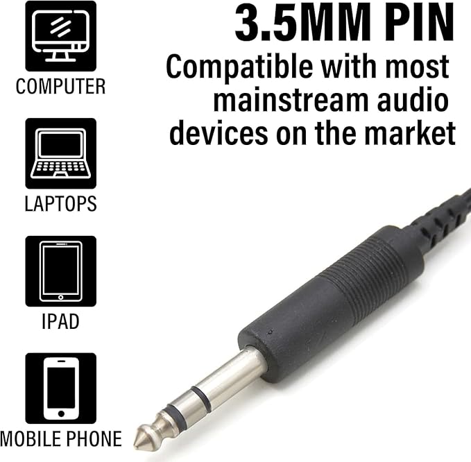 2 Pack for Earbuds with Microphone, 3.5mm Jack in-Ear Headphones, Powerful Bass and Clear Audio, with Microphone Volume Control, All Devices for Android & Laptops