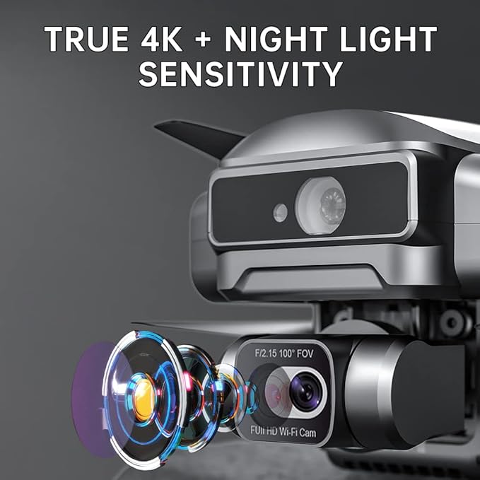 X-Verse SJRC F22 S2+ XR Drones with Camera for Adults 4K, RC Screen, 6KM RC Distance, 2 Axis Gimbal +EIS+Repeater, Professional Drone with Obstacle Avoidance, 3 Batteries for 120min Max Flight Time