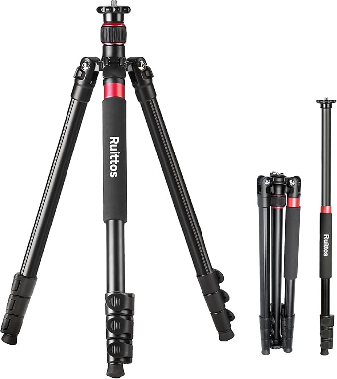 Camera Tripod, 70" Video Tripod Without Head, Aluminum Heavy Duty Tripod with Carry Bag, Professional Camera Tripods & Monopods, Compatible with Canon, Sony, DSLR, Camcorder 33lbs (TM70)