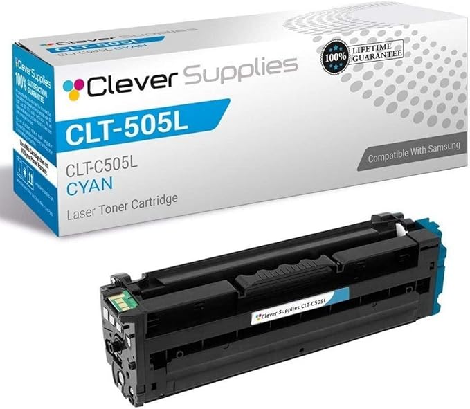 CS Replacement Toner Cartridge Compatible with Samsung CLT-505L CLT-C505L Cyan ProXpress C2620DW ProXpress C2670FW