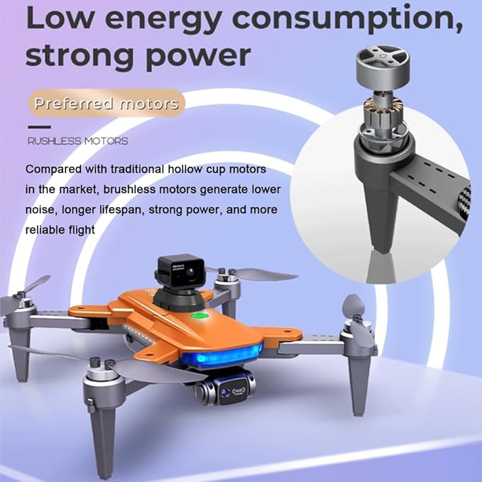 Lozenge L900 HJ90 MAX Brushless GPS Drone 360° Obstacle Avoidance Drones with Camera for Adults 4K Dual Camera RC Quadcopter Auto Return Follow Me 2 Batteries & Storage Bag