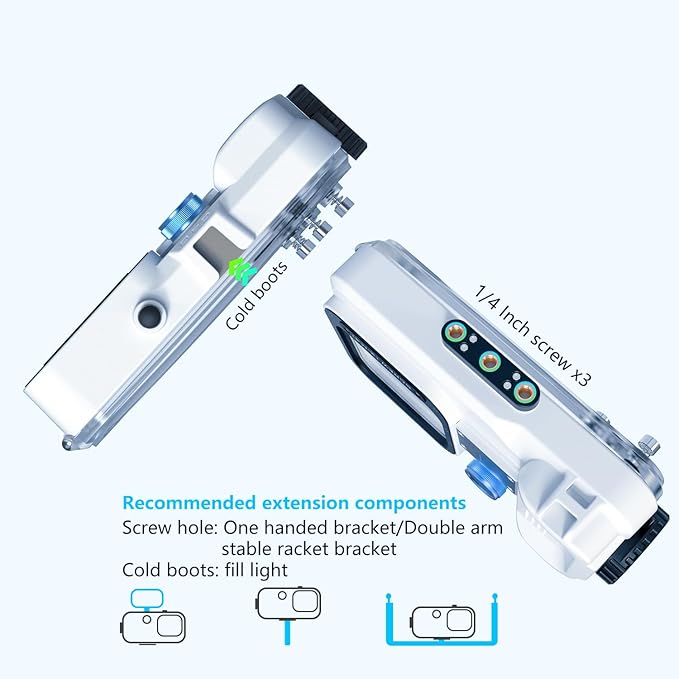 Waterproof Diving Case for iPhone 15 Pro Max/15 Plus/14 Plus/14 Pro Max/13 Pro Max /12 Pro Max, 131FT/40M Underwater Waterproof Photography Housing for Surfing Snorkeling Floating (M1) White