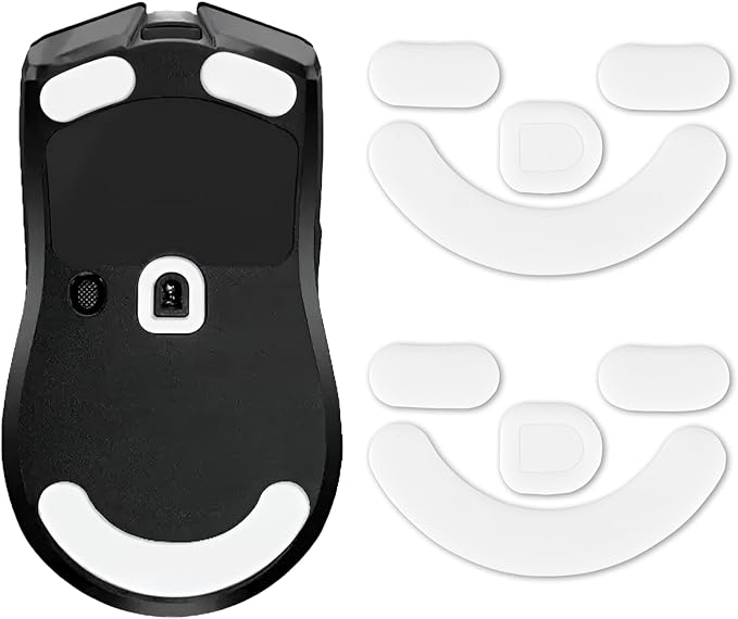 2 Pack V2 Pro Wireless Gaming Mouse Feet Sliding Stickers, Mice Glass Skates Pad, Replacement Glide Stickers for Smooth Control and Precision on Any Gaming Surface (Glide Mice Skates, PTFE)