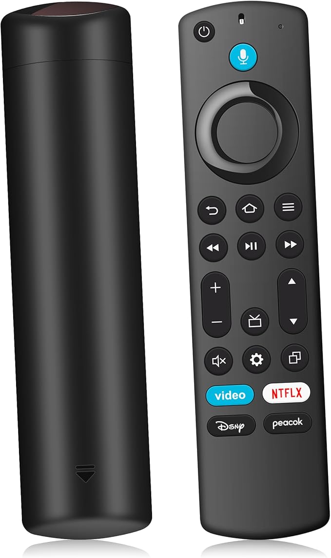 Voice Control TV Remote Replacement - for Fire AMZ TV Stick (HD/2nd Gen/3rd Gen/Lite/4K/4K Max), TV Cube and for Onmi/Insignia/Toshiba/Pioneer
