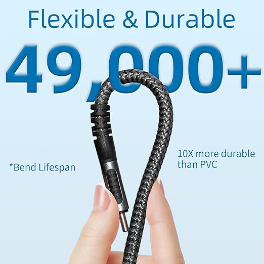 USB4 for Thunderbolt 4 Cable 1.6FT, 2.3FT 3.3FT 4FT 6.6FT 10FT 15FT, Support 8K@60Hz, 4K@144Hz 40Gbps/240W PD Charging for iPhone 17, Mac mini M4 / M4 Pro, MacBook Pro, Docking, eGPU, SSD, Surface Pro