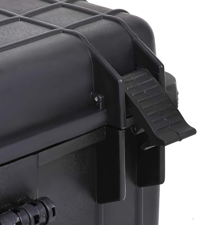 MEIJIA Portable Waterproof Protective Hard Case, Camera Case with Customizable Fit Foam Inserted,Fit Use of Drones,Camera,Equipments, Elegant Black (22.4"X16.73"X8.46")