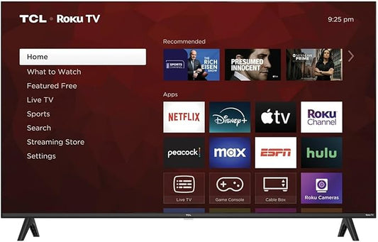 TCL 43S310R 43" Class S Class (1080p) FHD LED Smart TV with Roku TV (Renewed)