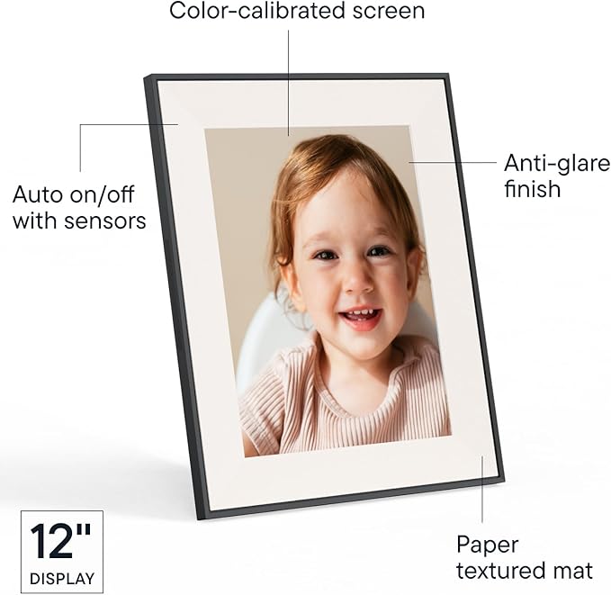 Aspen 12" | Aura's Most Versatile HD Digital Picture Frame