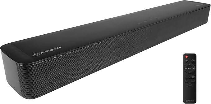 Westinghouse Sound Bar for Smart TV, 2.0 Compact Soundbar with Dolby Atmos and Digital Plus, 120W Surround Sound System for TV, Home Theater Audio, eArc, HDMI, Bluetooth, Roku TV Ready