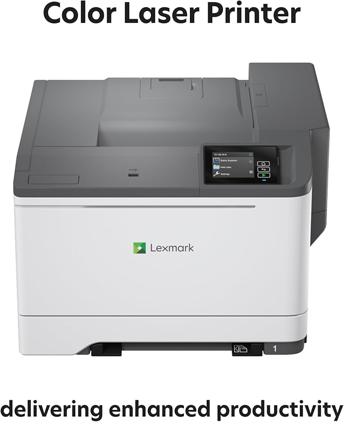 LEXMARK CS531dw Color Laser Printer with Wireless connectivity, Gigabit Ethernet, Single Sheet Multipurpose Feeder and Multiple Media Sizes Supported.(50M0020)