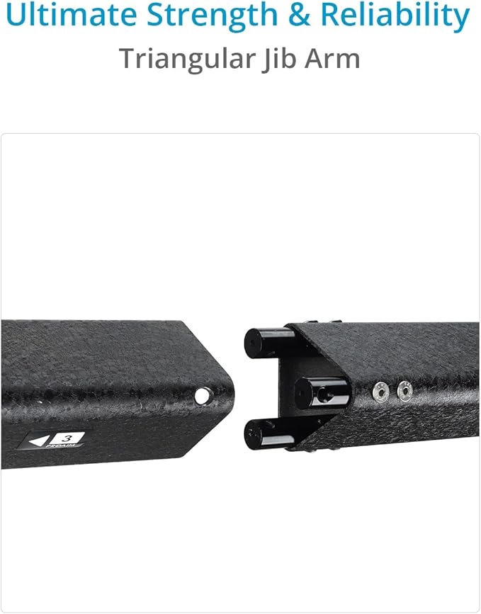 Proaim Wave-5P 24ft Crane Jib with Heavy-Duty Tripod Stand & Floor Dolly. for Video Film & Broadcasting Cameras. Payload up to 15kg/33lb (P-W5P24-BASE)