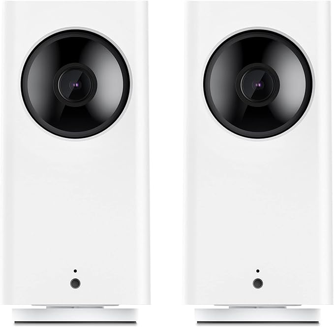 WYZE Cam Pan v2 360° Pet Camera with Phone App PTZ Indoor Smart Security Camera for Dog Cat Baby Elderly Monitoring, 2-Pack