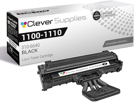 CS Replacement Toner Cartridge Compatible with Dell 1100 310-6640 Black Laser 1100 Laser 1110