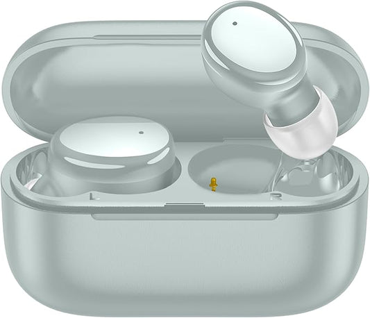 kurdene Wireless Earbuds Bluetooth 5.4 in Ear Buds Light Weight Headphones,Deep Bass Sound,Built in Mics Headset,Clear Calls Earphones for Sports Workout Light Blue