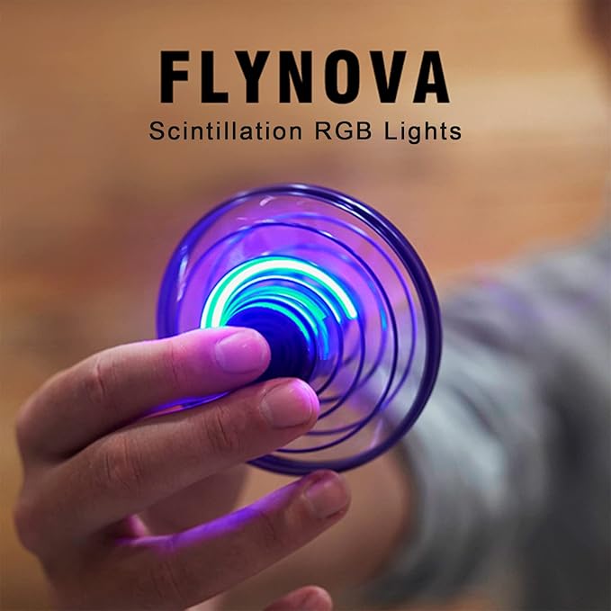 FLYNOVA Hand Operated Mini Drones,UFO Magic Flying Orb Ball Toys with Lights,Hover Boomerang Flying Spinner,Christmas Birthday Gifts for 6 7 8 9 10 11+ Boys Girls Teen,Kids Adults Indoor Outdoor Toys