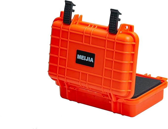 MEIJIA Portable All Weather Waterproof Protective Hard Case, Small Camera Case,Dry Case with Customizable Foam,Fit Use of Drones, Camera,Equipments, 11.65 ”x8.35”x3.78”